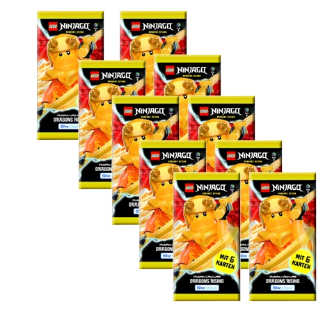 LEGO Ninjago Trading Cards Serie 9 Dragons Rising - 10x Booster