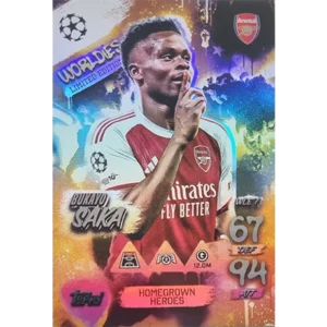 Topps Match Attax Champions League 2025/26 Worldies Limited Edition WLE 7 BUKAYO SAKA