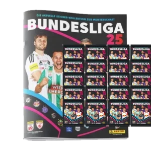 Panini Admiral Österreich Bundesliga Sticker 2025/26 – Album + 20 Stickertüten