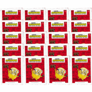 Topps Minions Sticker 2022 Suche nach dem Mini-Boss - 20x Stickertüten