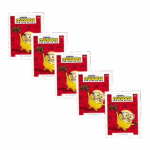 Topps Minions Sticker 2022 Suche nach dem Mini-Boss - 5x Stickertüten