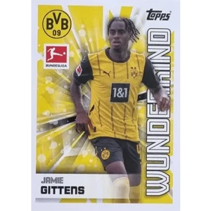 Topps Bundesliga Sticker Saison 2024/2025 / Sticker Nummer 118 Jamie Gittens / Wunderkind