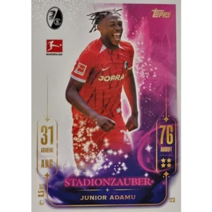 Topps Bundesliga Match Attax 2024/25 / Nr. 123 JUNIOR ADAMU / STADIONZAUBER