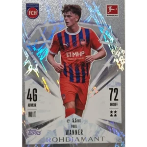 Topps Bundesliga Match Attax 2024/25 / Nr. 142 PAUL WANNER / ROHDIAMANT / NORMAL ODER PARALLEL NICHT AUSWÄHLBAR