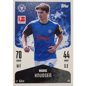 Topps Bundesliga Match Attax 2024/25 / Nr. 170 MAGNUS KNUDSEN