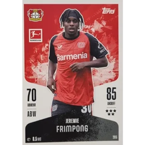 Topps Bundesliga Match Attax 2024/25 / Nr. 205 JEREMIE FRIMPONG