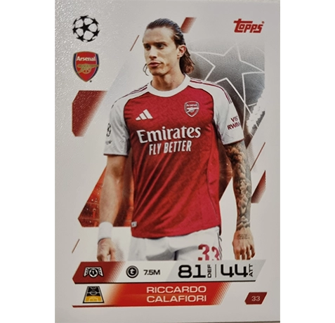 Topps Match Attax Champions League 2025/26 Karte 033 RICCARDO CALAFIORI