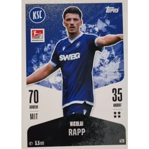 Topps Bundesliga Match Attax 2024/25 / Nr. 426 NICOLAI RAPP