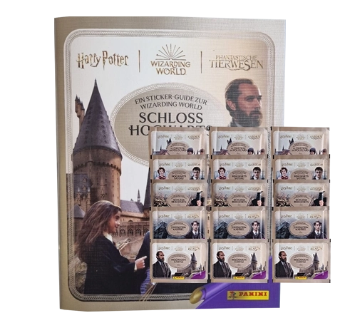 Panini Harry Potter Sticker Guide 3 Schloss Hogwarts / 1x Stickeralbum + 15x Stickertüten