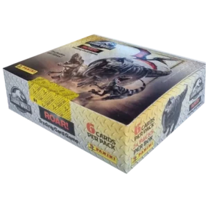 Panini Jurassic World ROAR 24er Display – 24 Booster (6 Karten + 1 Regelkarte)