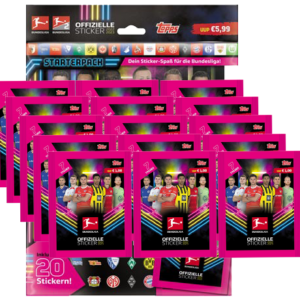 Topps Bundesliga Sticker 2022/2023 - Starterpack + 15x Stickertüten