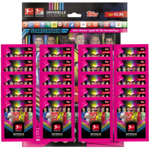 Topps Bundesliga Sticker 2022/2023 - Starterpack + 20x Stickertüten