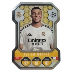 Topps Champions League Match Attax 2024/2025 / Chrome Shield / SH 6 KYLIAN MBAPPE