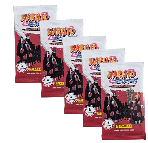 Panini Naruto Shippuden Akatsuki Attax Trading Cards (2024) - 5x Booster